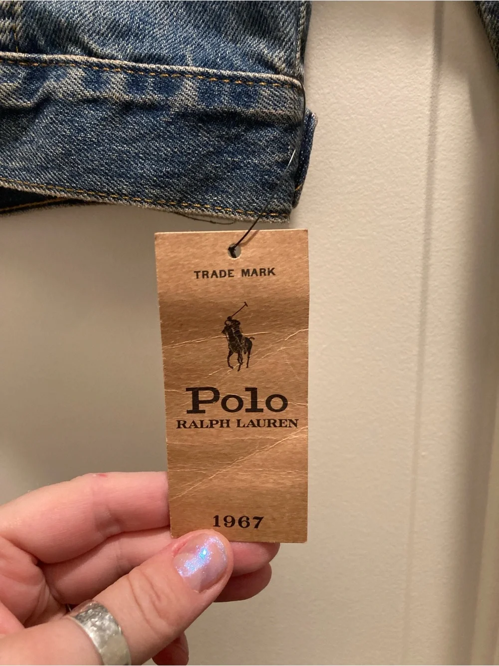 Polo by Ralph Lauren Kids Distressed Blue Denim Jacket NWT sz7 girls